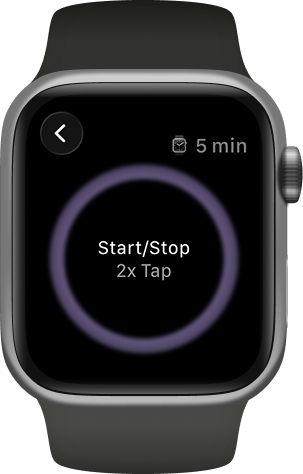 Breazee app on Apple Watch